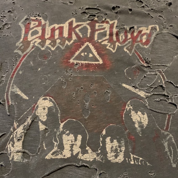 Pink Floyd Custom Distressed Vintage Re-Worked T Shirt - Picture 3 of 12